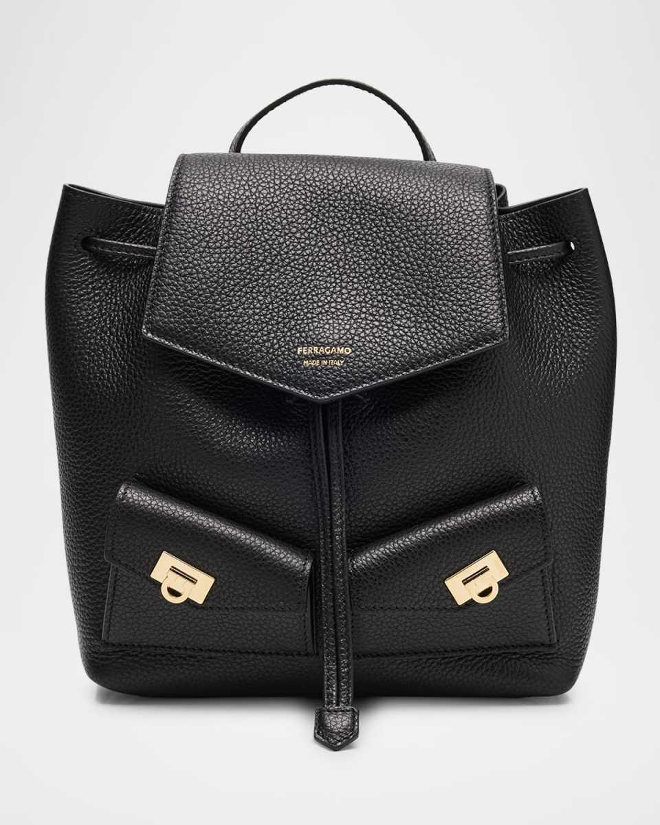 Grain Leather Backpack